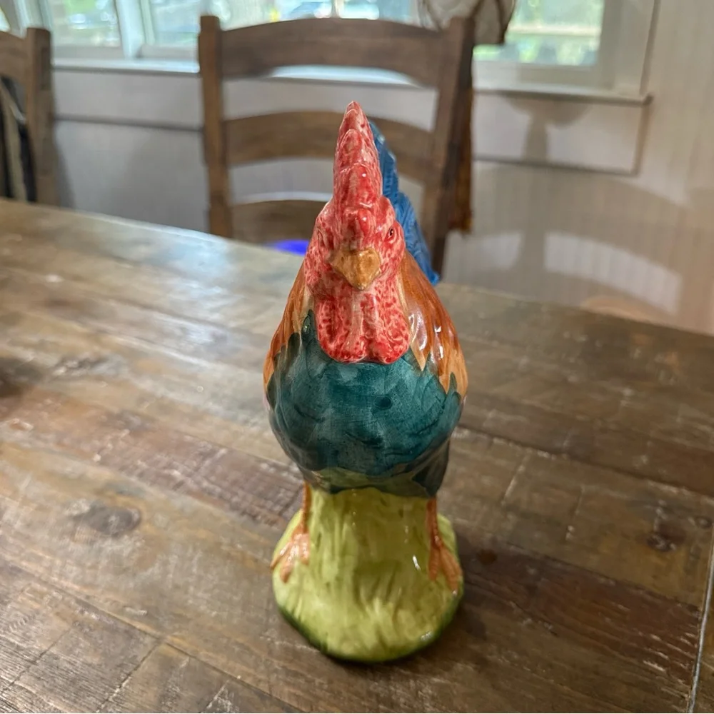 GHA Marijke Ceramic Rooster Figurine - Multicolor